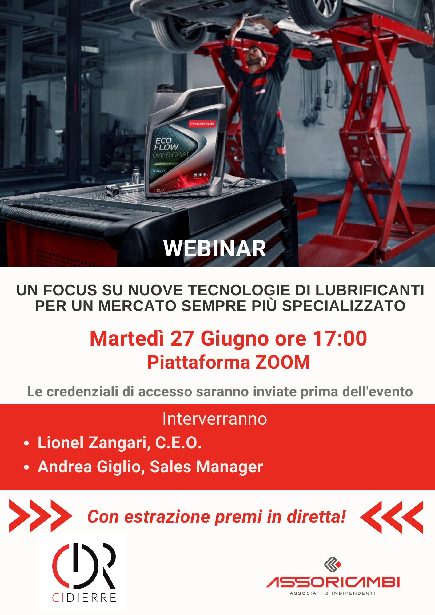 Webinar C.D.R. S.r.l.: alla scoperta delle nuove tecnologie per i lubrificanti