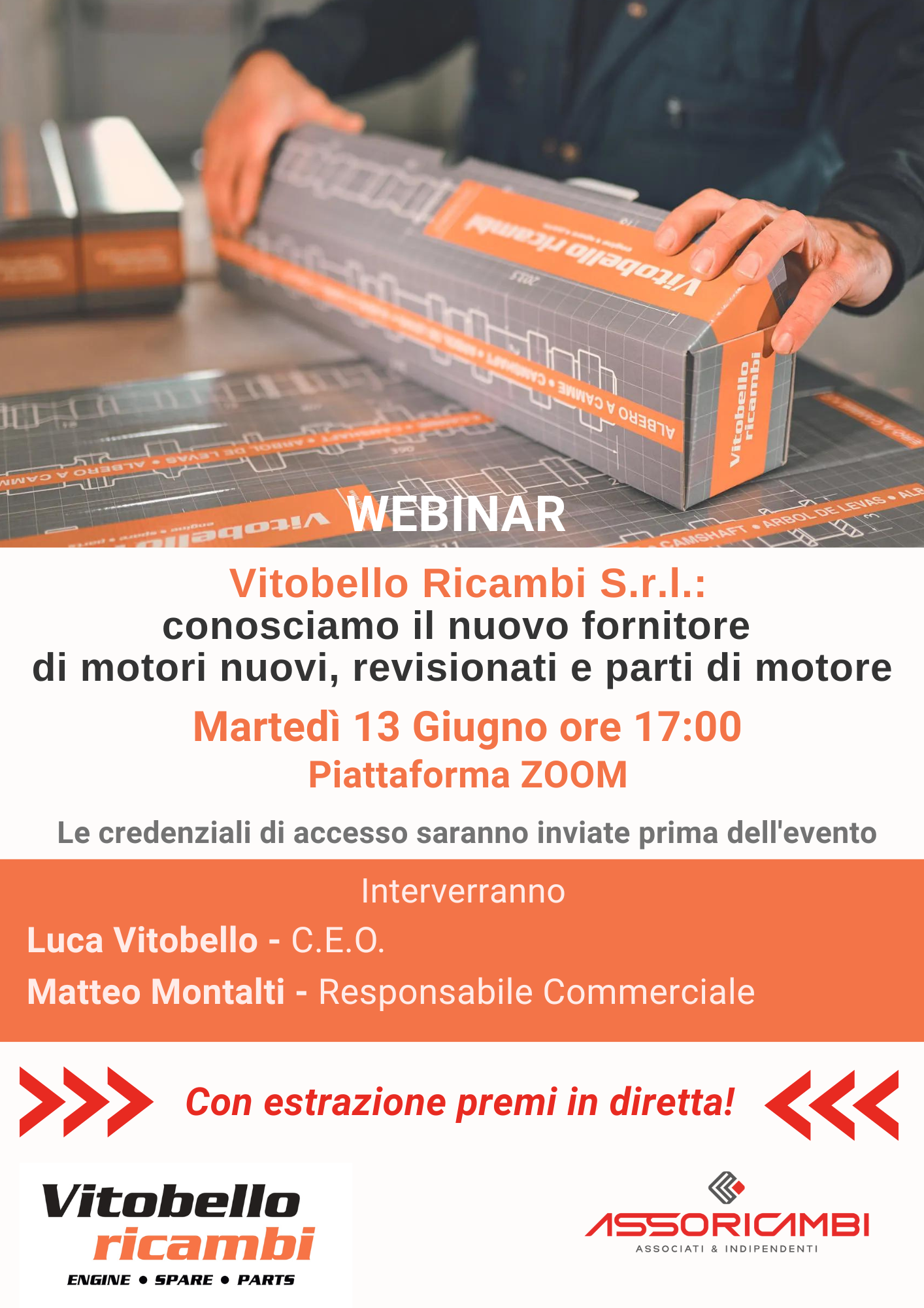 Webinar Vitobello Ricambi: conosciamo il nuovo fornitore consortile